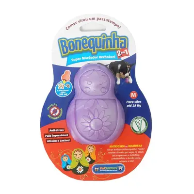 Brinquedo Cães Pet Games Bonequinha Lilás Tamanho G