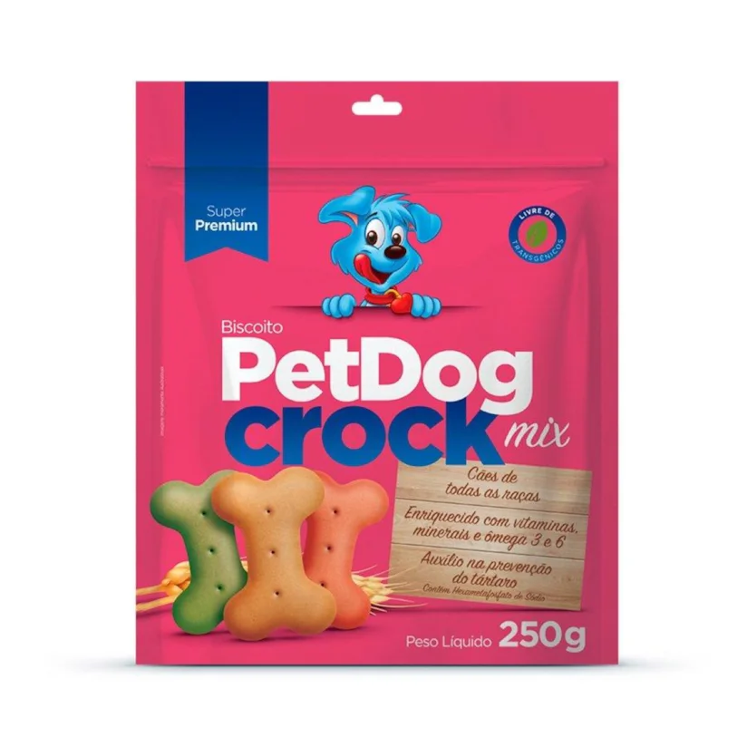 Biscoito PetDog Crock Mix 250g