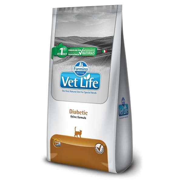 Ração Vet Life Natural Diabetic para Gatos Adultos