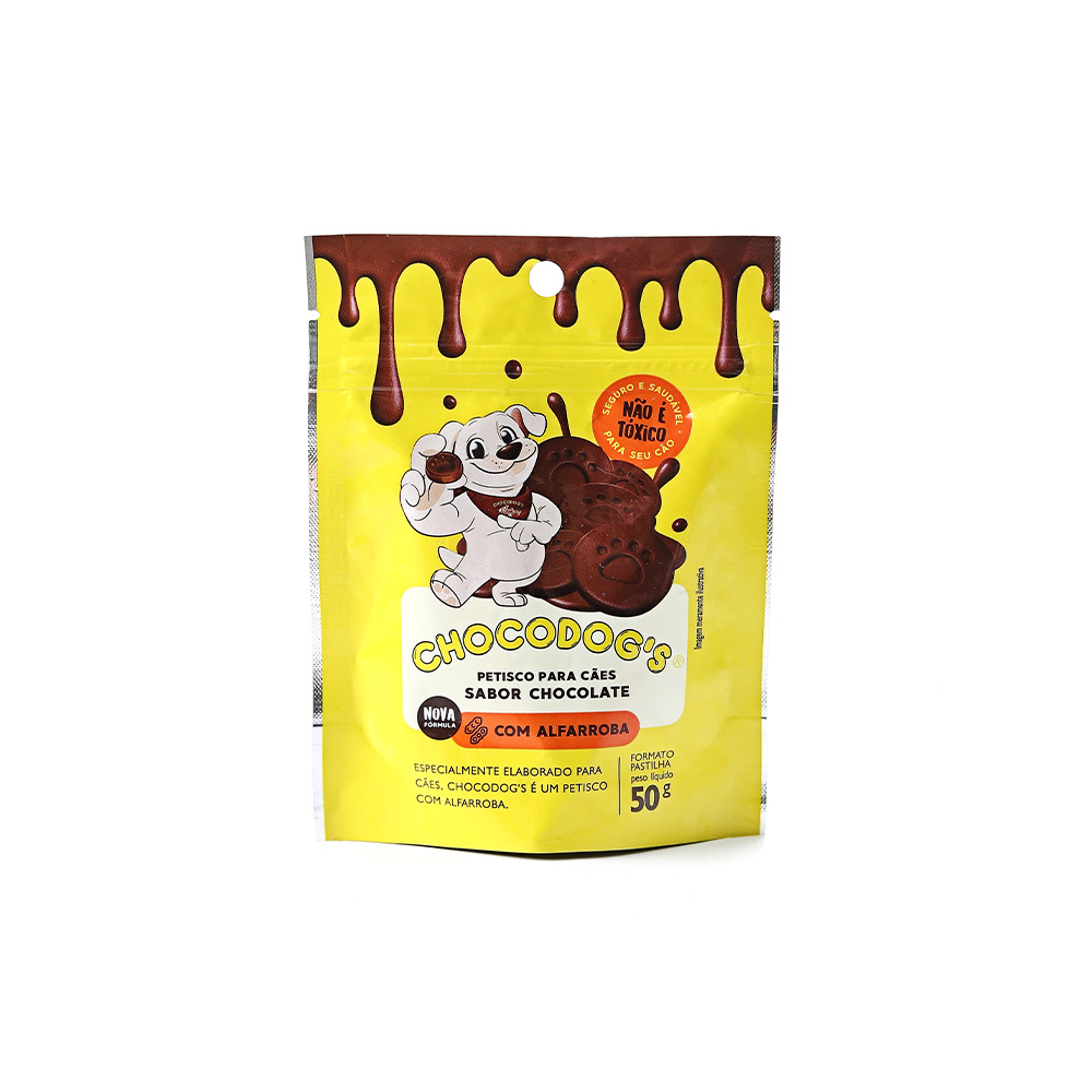 Snack Chocodog para Cães Adultos e Filhotes Pastilha