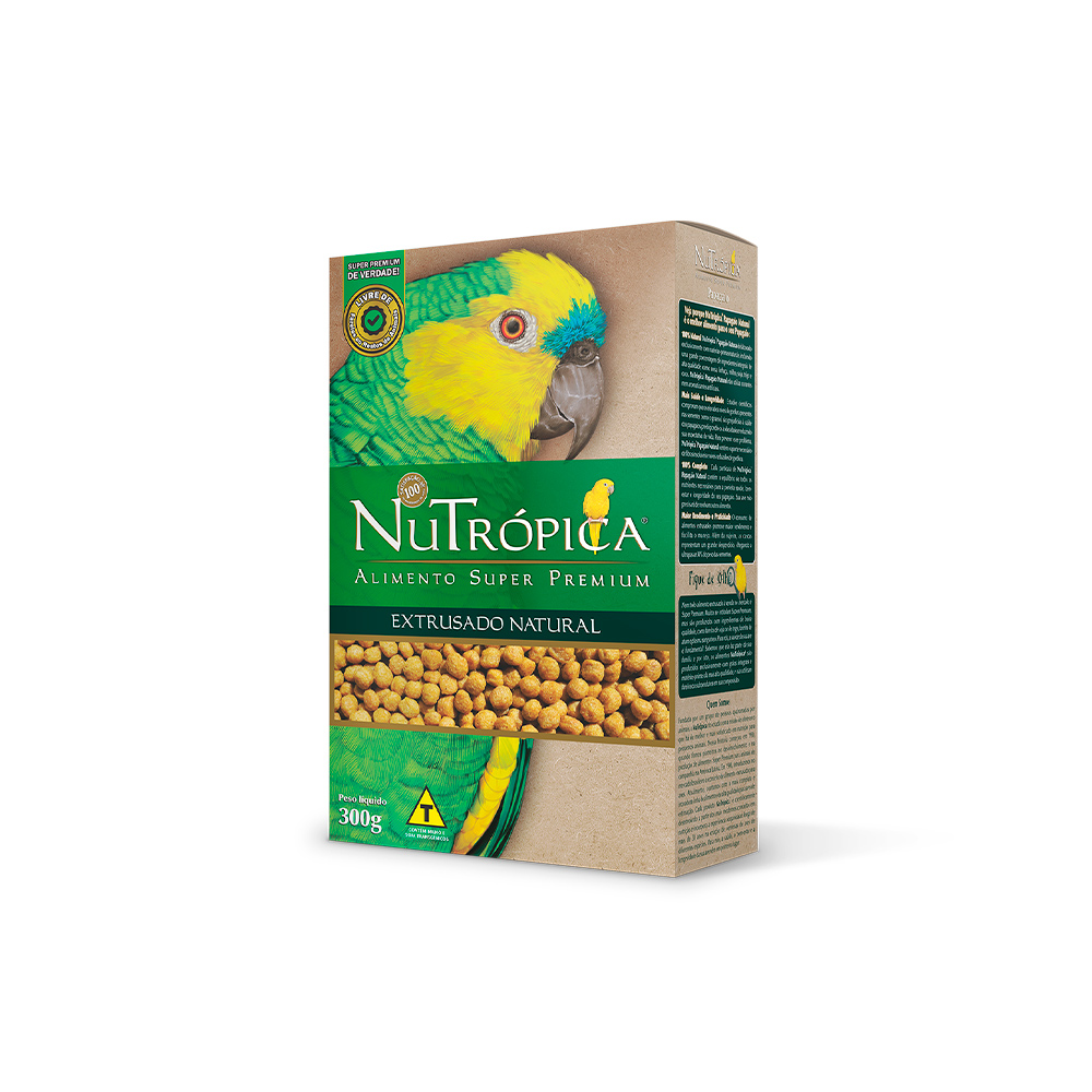 Alimento Nutrópica Extrusado Natural para Papagaio