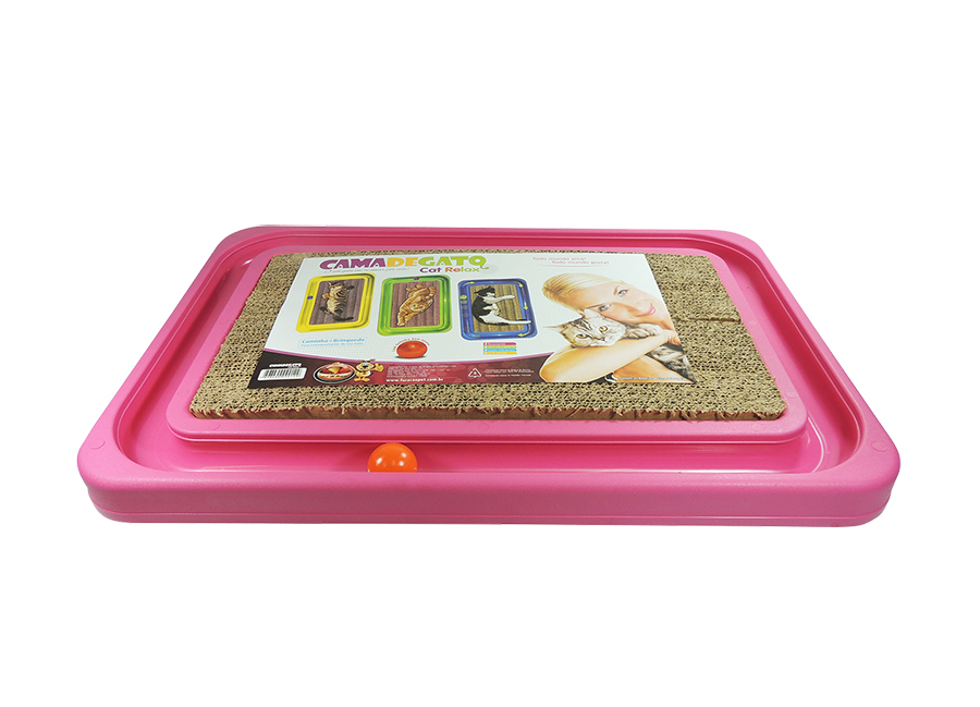 Brinquedo Arranhador Furacão Pet Cat Relax Rosa para Gatos - M