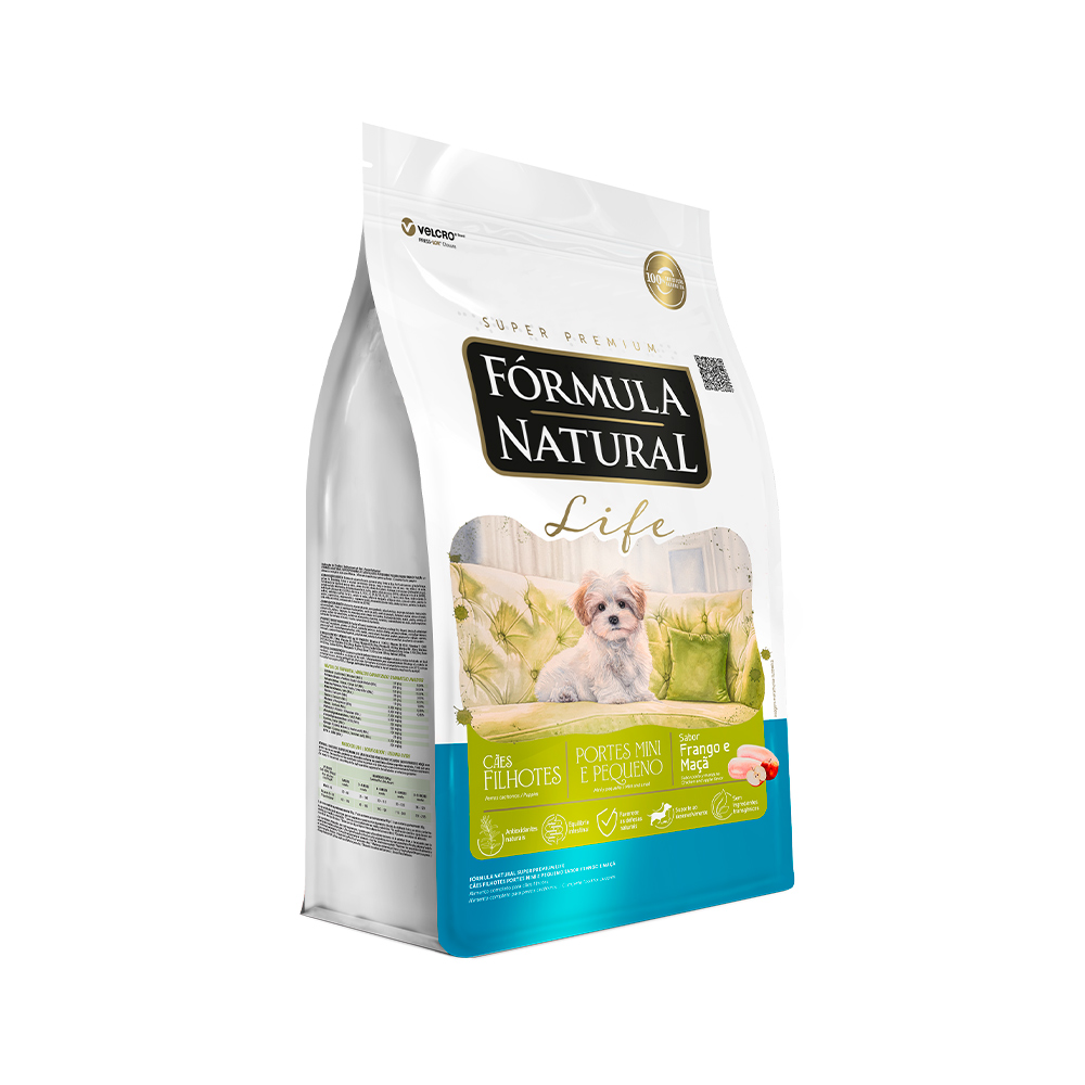 Ração Fórmula Natural Life para Cães Filhotes de Raças Pequenas