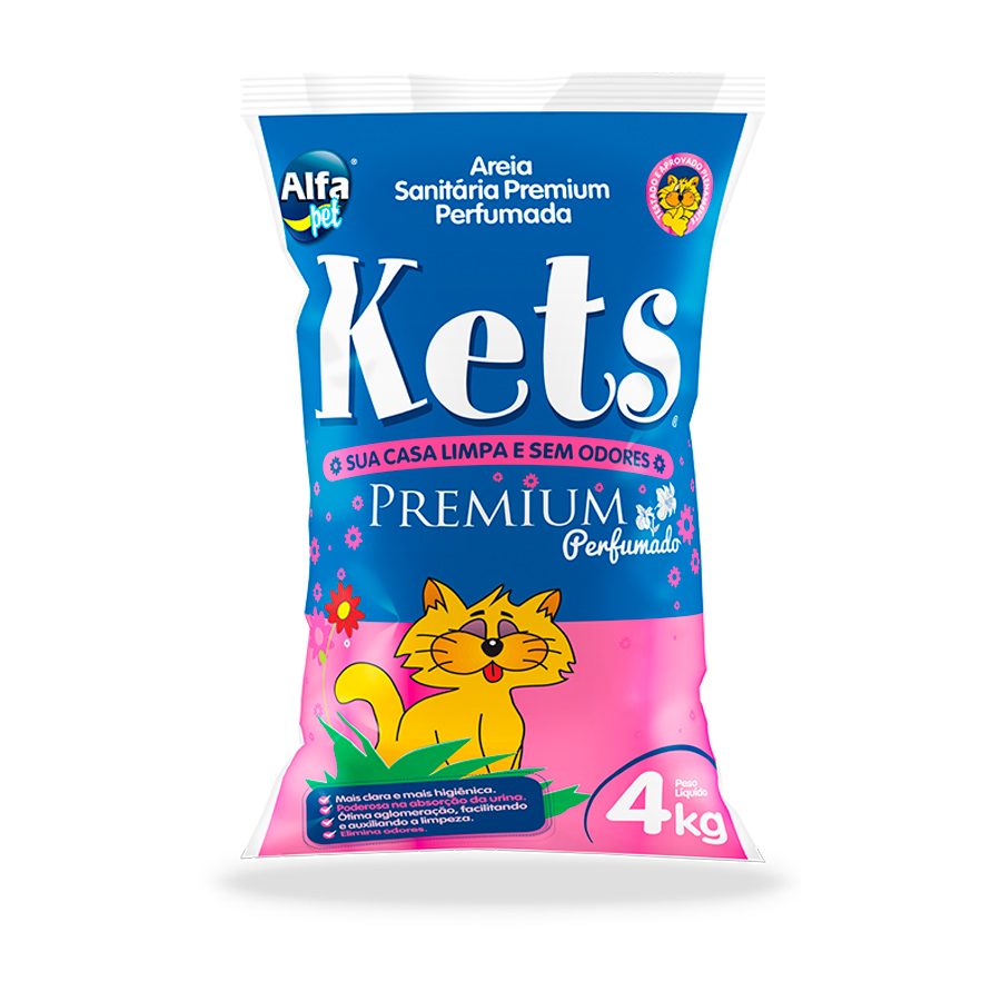 Areia Premium Floral Kets para Gatos