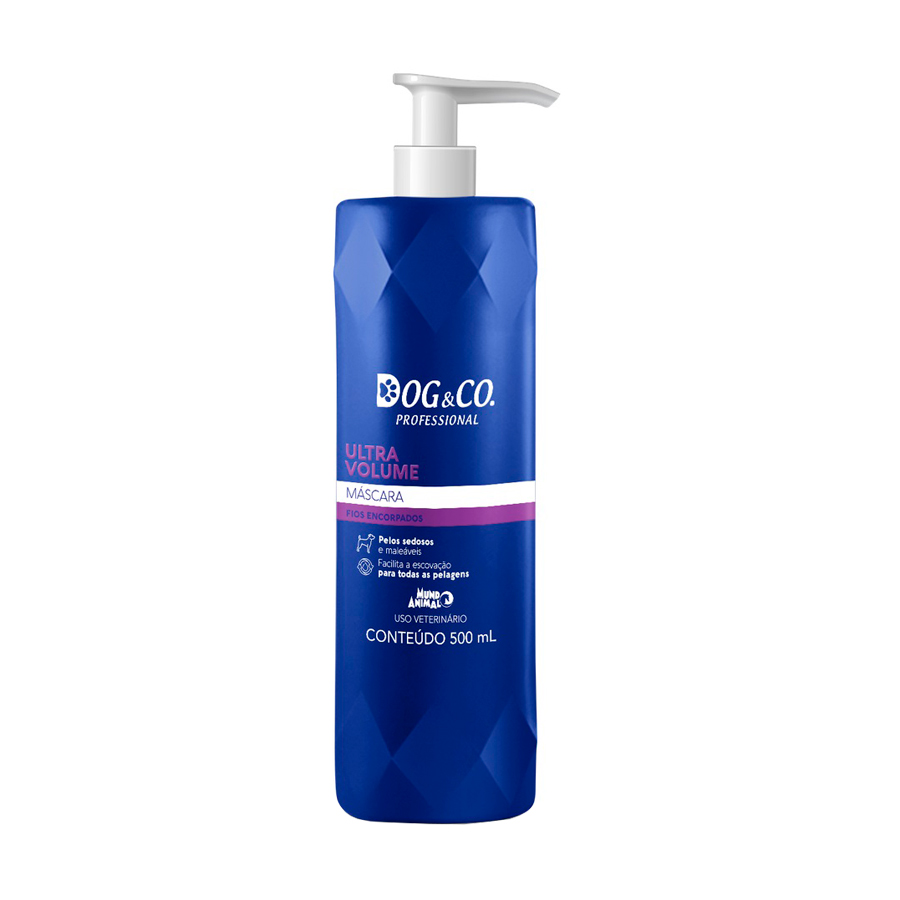 Máscara Hidratante Dog & Co Profissional Ultra Volume para Cães 500ml