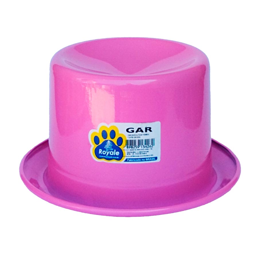 Comedouro Royale Alto Anti Formiga Rosa Pequeno para Gatos