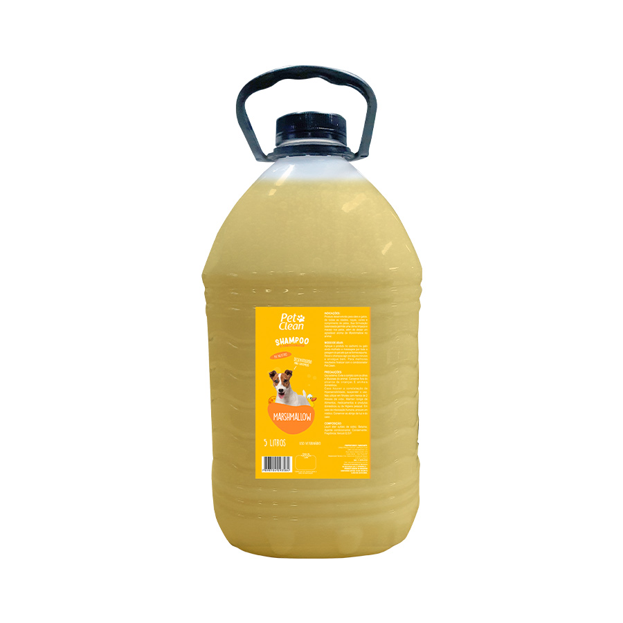 Shampoo e Condicionador Pet Clean Marshmallow para Cães e Gatos 5L