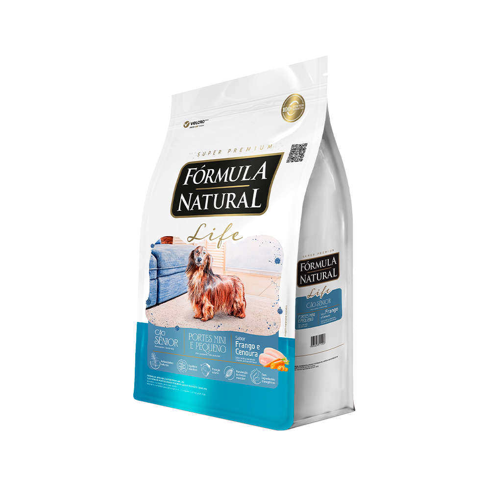 Ração Fórmula Natural Life para Cães Sênior Raças Mini