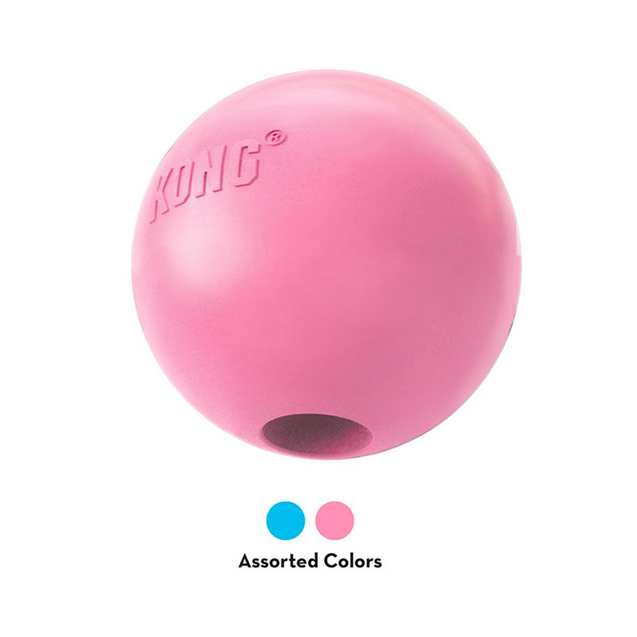 Brinquedo Kong para Cães Puppy Ball W/Hole - Cores Sortidas