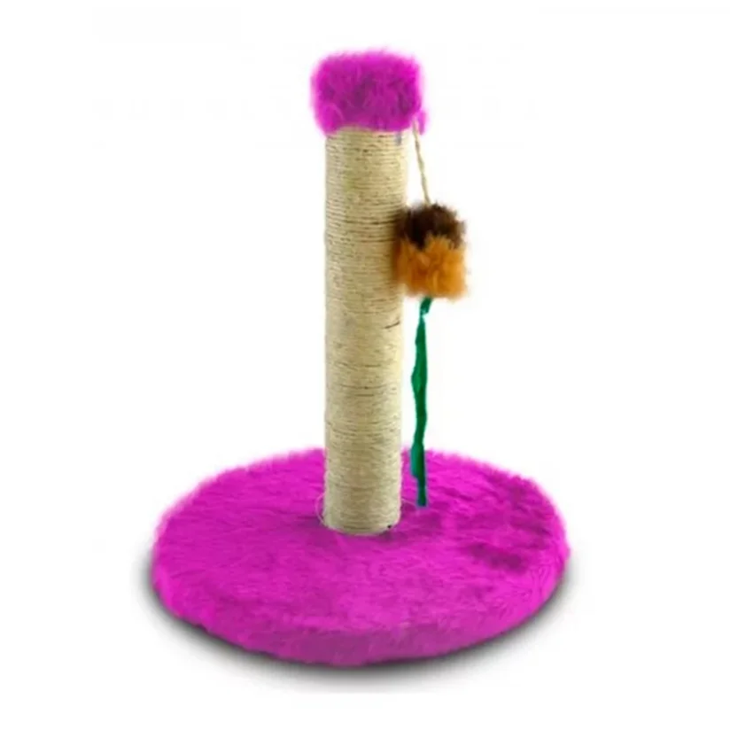 Arranhador Para Gatos Mini Poste Rosa