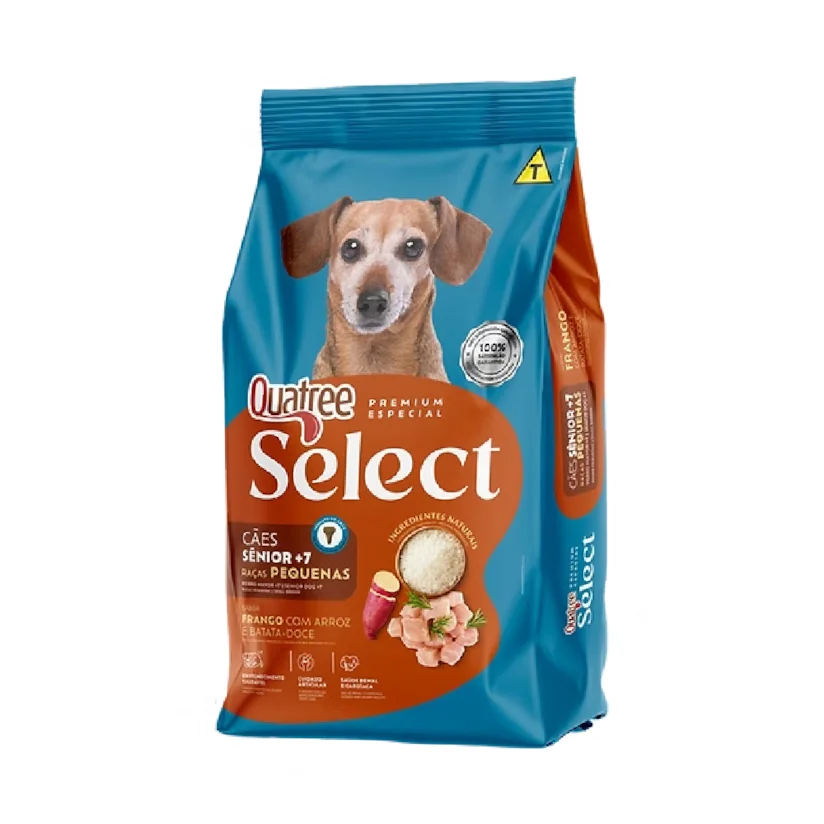 Ração Quatree Select Cães Senior Raças Pequenas 10,1Kg