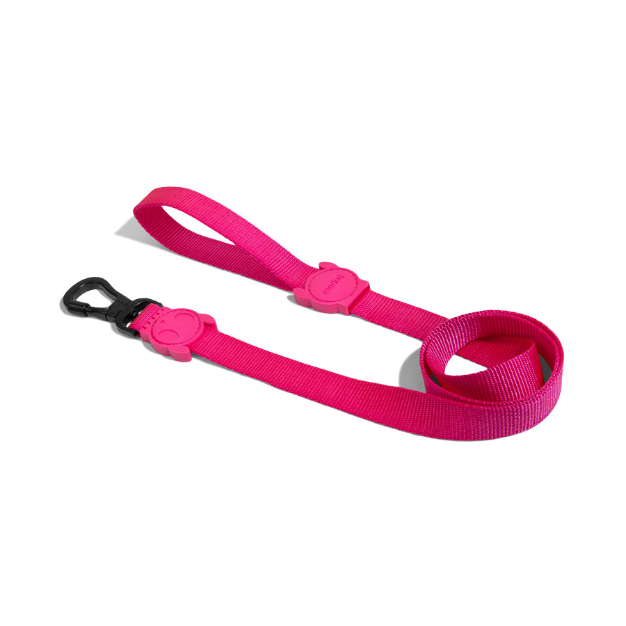 Guia Zee.Dog Pink Led para Cães