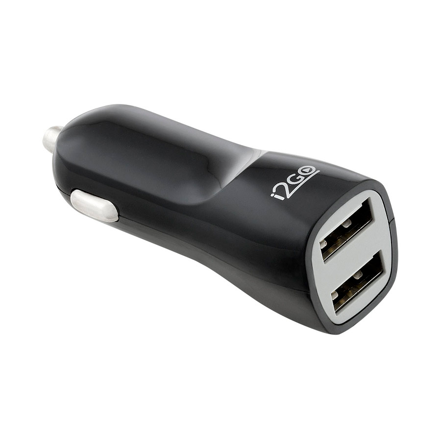 Carregador Veicular I2GO com 2 Saídas USB Preto