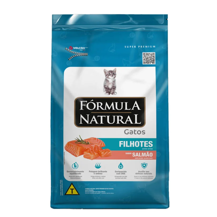 Ração Fórmula Natural Super Premium Gatos Filhotes Salmão 7kg