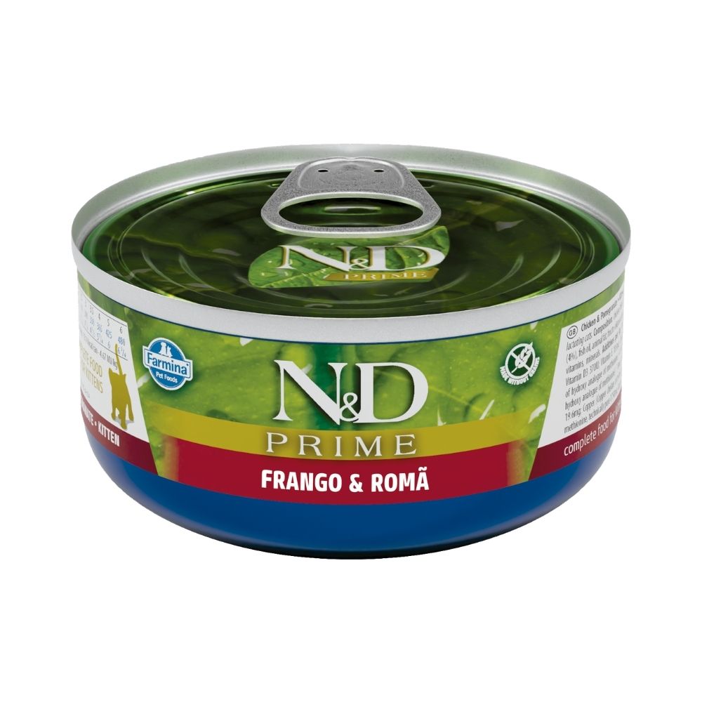 Ração Úmida N&D Prime para Gatos Filhotes Sabor Frango e Romã 70 g