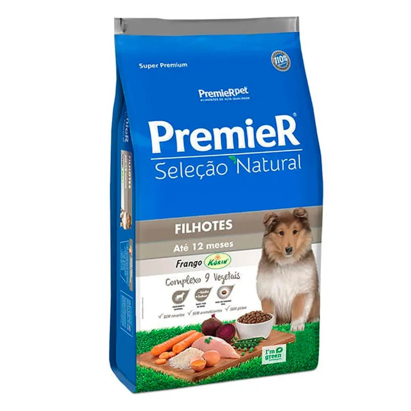 Ração Premier Seleção Natural Cães Filhotes Frango 2,5kg