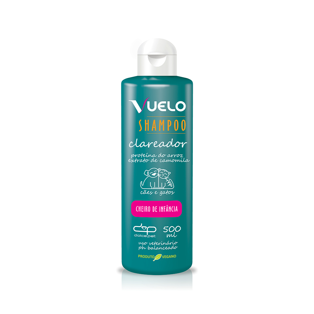 Shampoo Vuelo Cheiro de Infância para Cães e Gatos 500ml