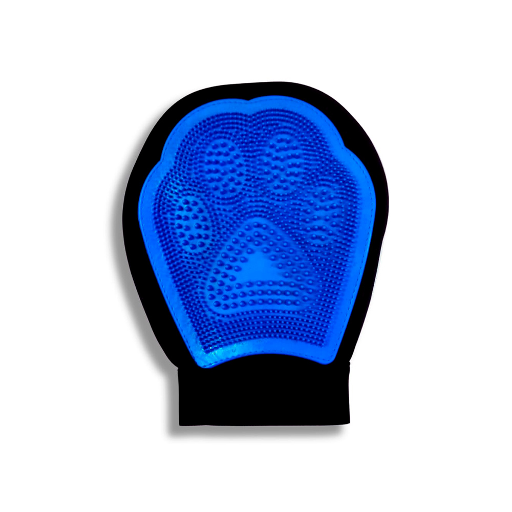Luva Chalesco Smart Removedora de Pelos Azul para Cães e Gatos