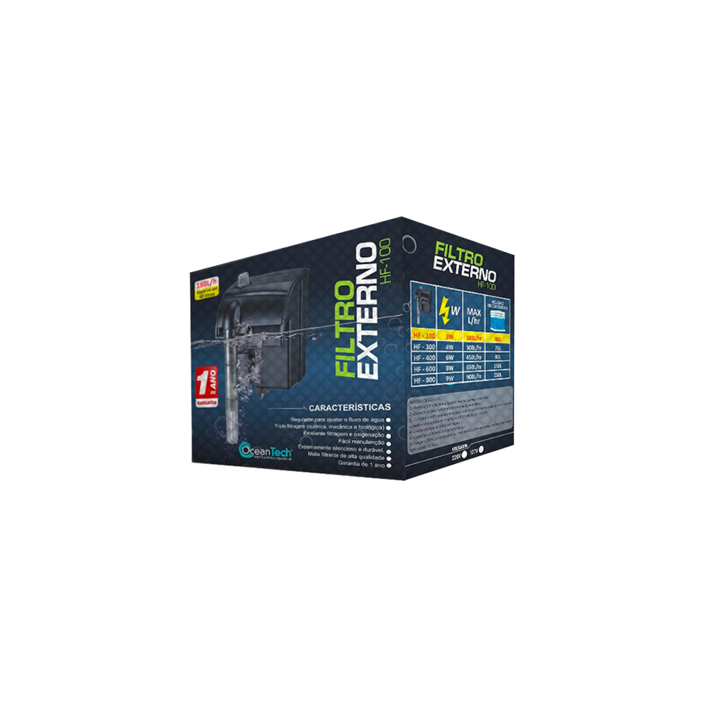 Filtro Externo HF-0800 Ocean Tech 900L 110V para Aquários