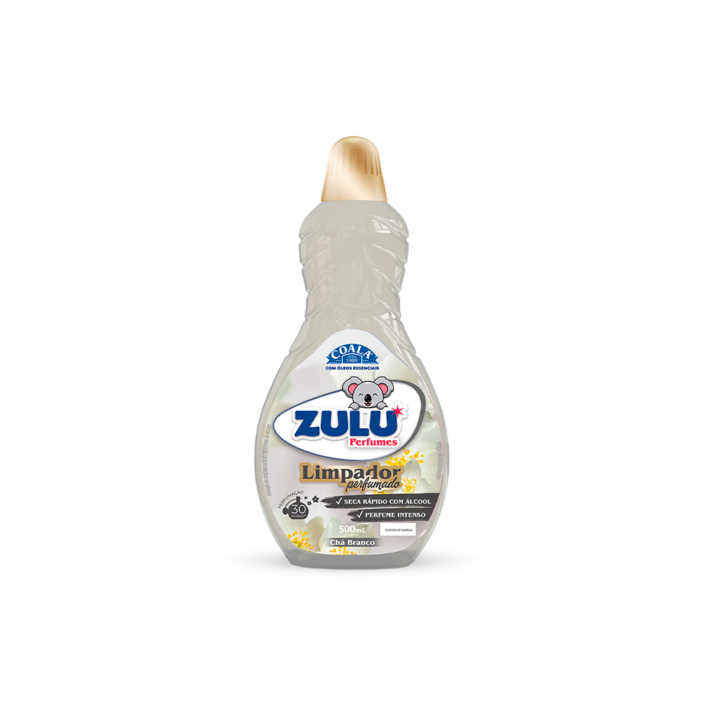Limpador Perfumado Zulu Coala Chá Branco 500 ml