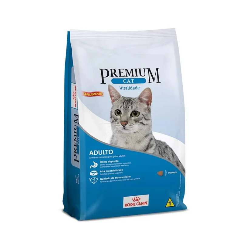 Ração Royal Canin Gatos Premium Cat Adultos Vital 10,1kg
