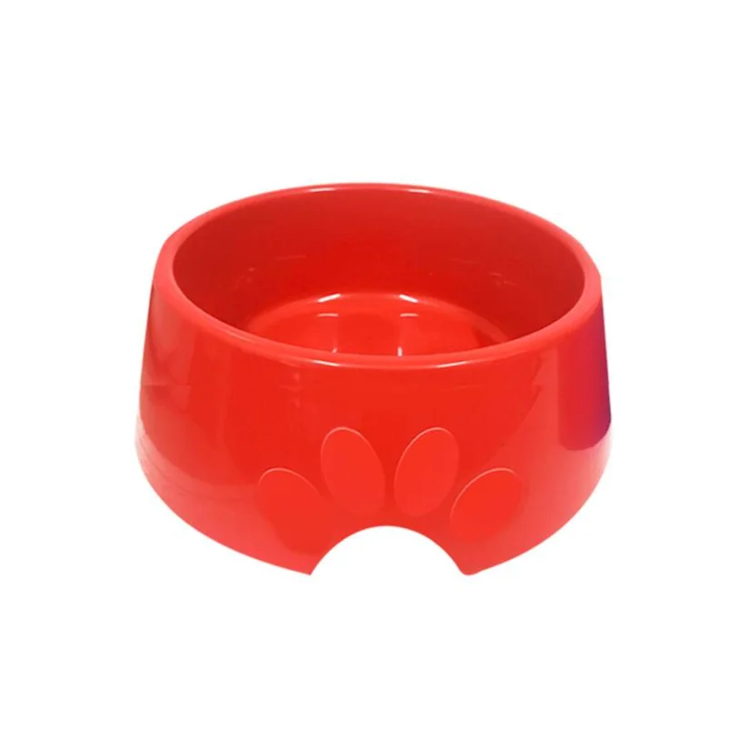 Comedouro Cães Furacão Pet Plástico Pop Vermelho 300ml