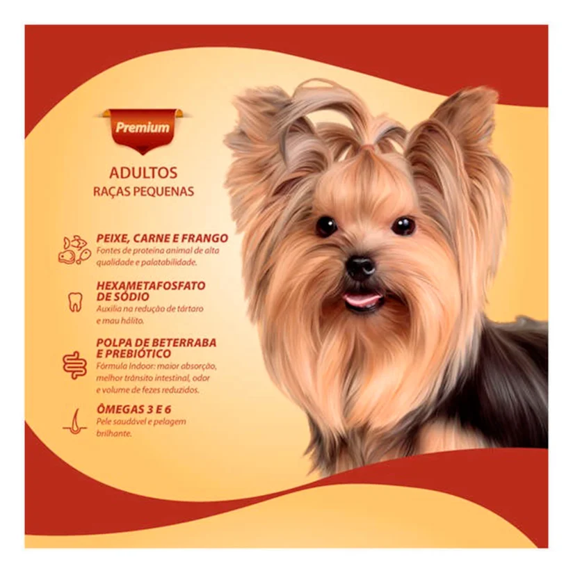 Ração Quatree Gourmet Cães Adultos Raças Pequenas 3kg