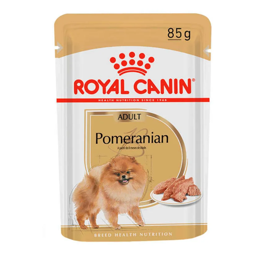 Ração Cães Royal Canin Úmida Pomeranian Sachê 85g