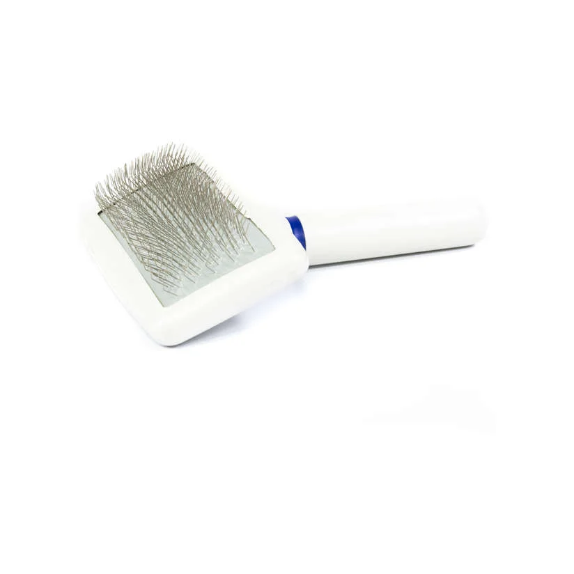 Rasqueadeira The Pets Plastica Branca Luxo Soft Tam.Médio