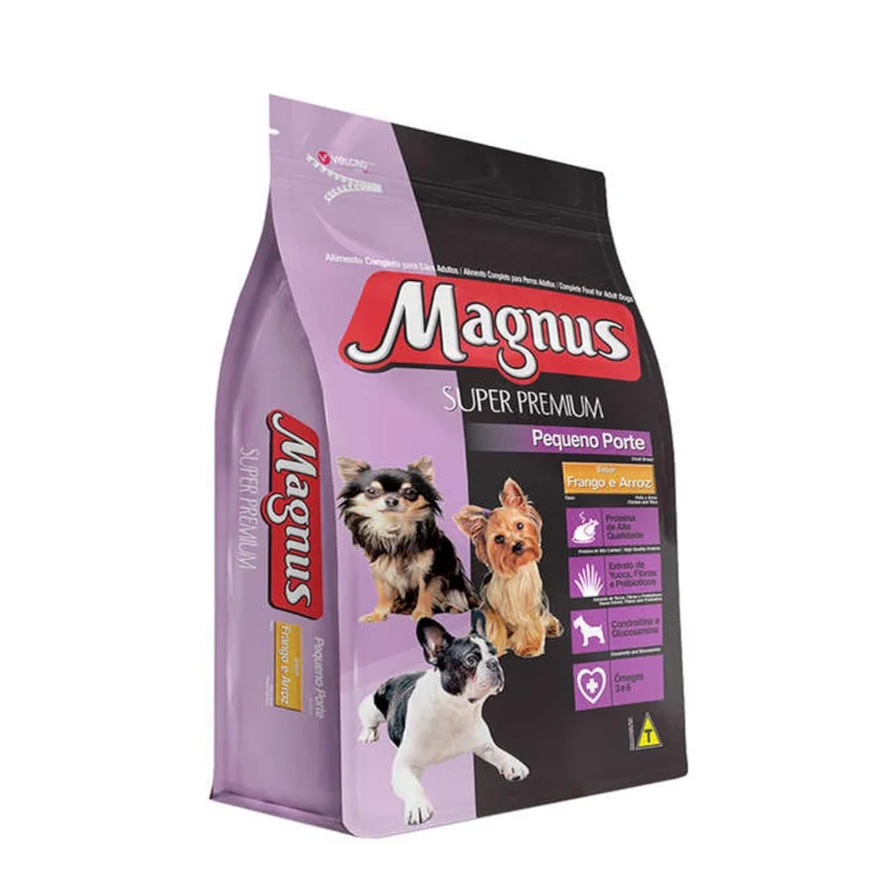 Ração Magnus Super Premium Cães Peq.Porte Frango/Arroz 10,1kg