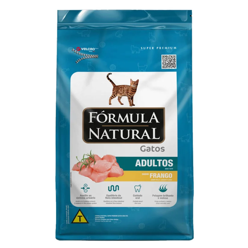 Ração Fórmula Natural Super Premium Gatos Adultos Frango 7kg