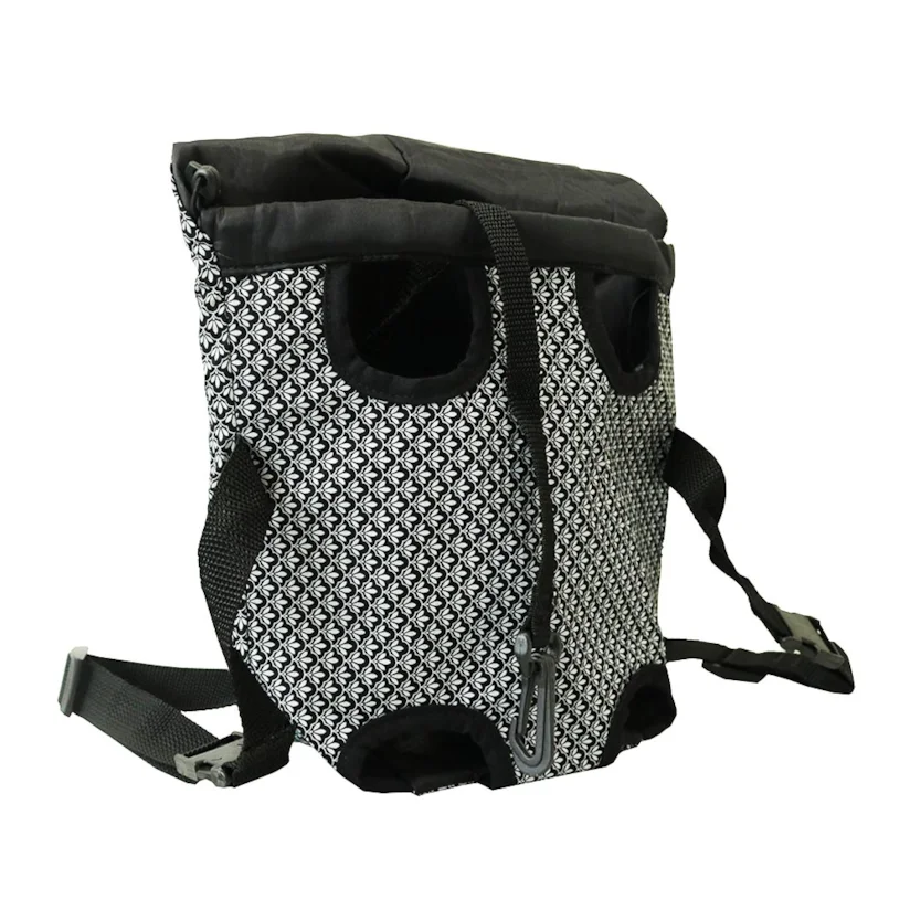 Bolsa São Pet Frontal Algodão Preto N1