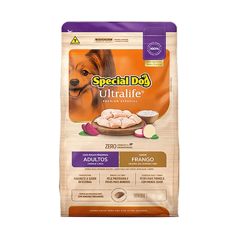 Ração Cães Special Dog Ultralife Adultos Raças Pequenas Frango E Arroz 20kg
