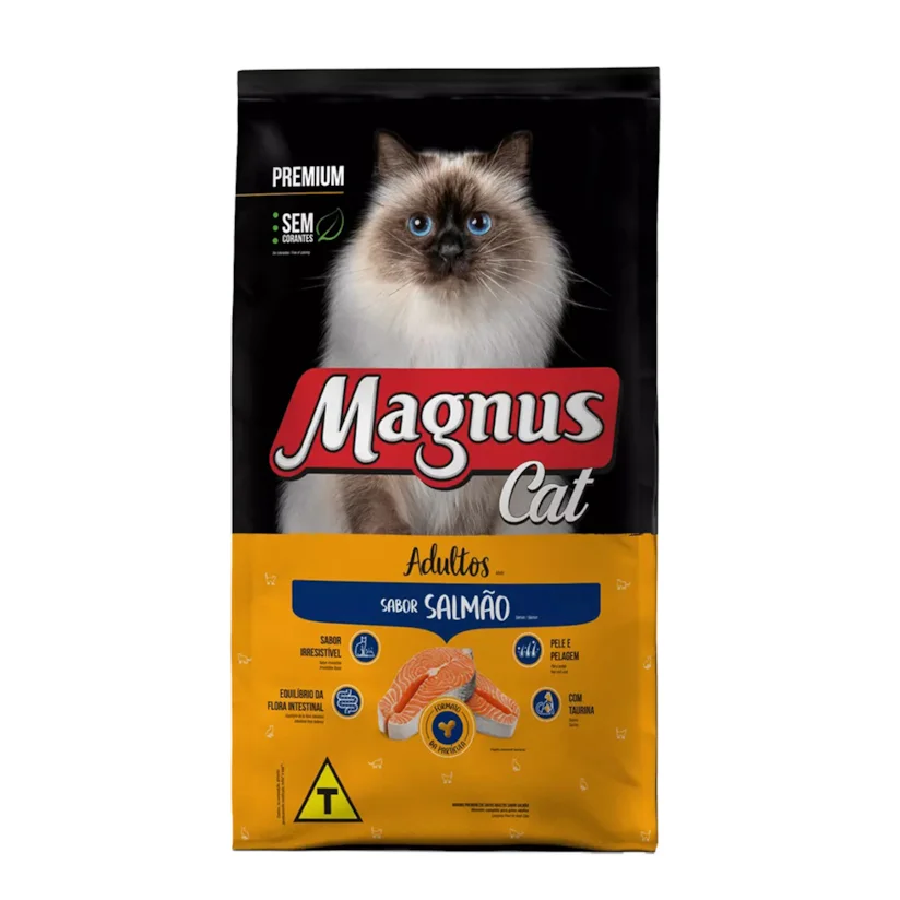 Ração Magnus Premium Gatos Adultos Salmão 1kg