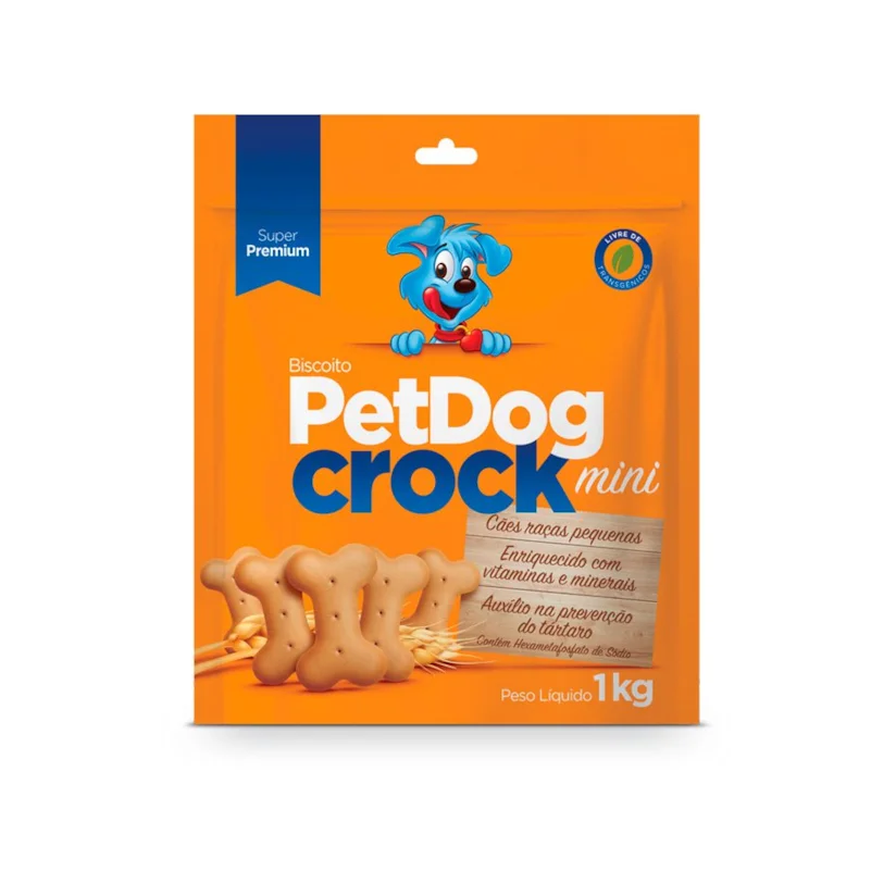 Biscoito PetDog Crock Mini 1kg