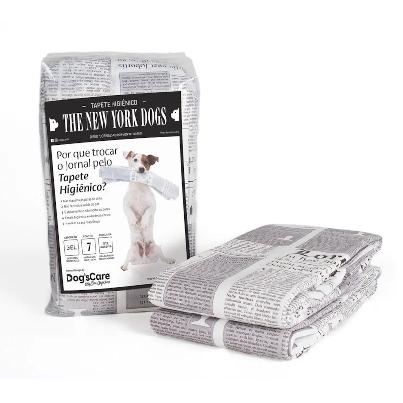 Tapete Higiênico Cães The New York Dogs Grande 7 Unidades