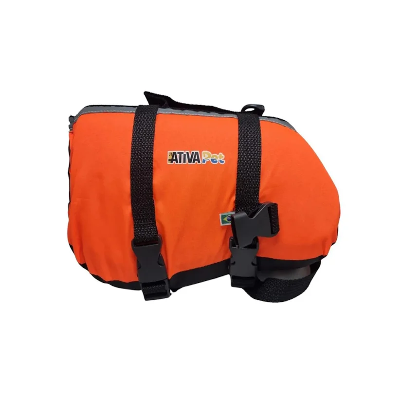 Colete Salva Vidas Pet Vest Ativa Laranja G