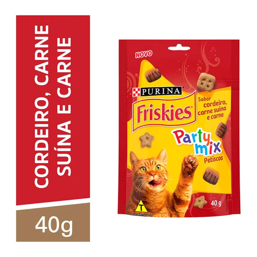 Petiscos Nestle Purina Gatos Friskies Carne 40g