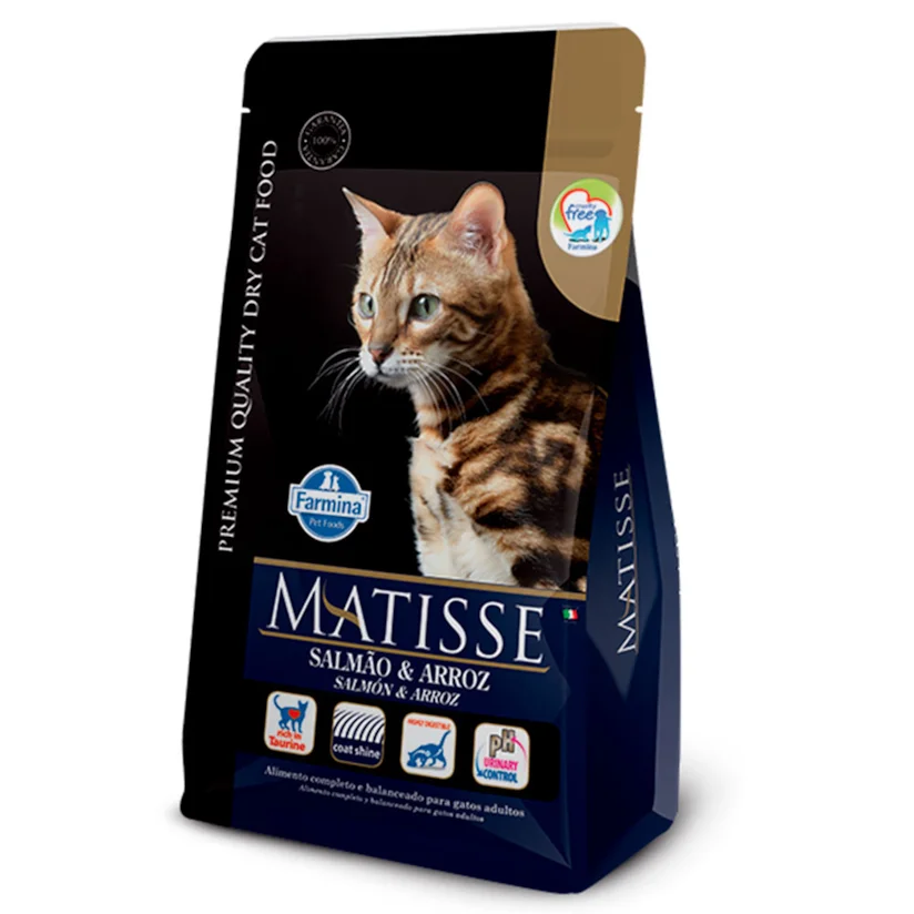 Ração Farmina Matisse Gatos Salmão e Arroz 2kg