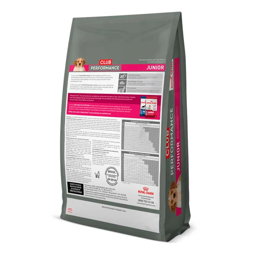 Ração Royal Canin Cães Performance Club Jr 15kg