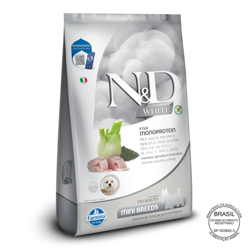 Ração ND White Para Cães adultos Mini 7kg