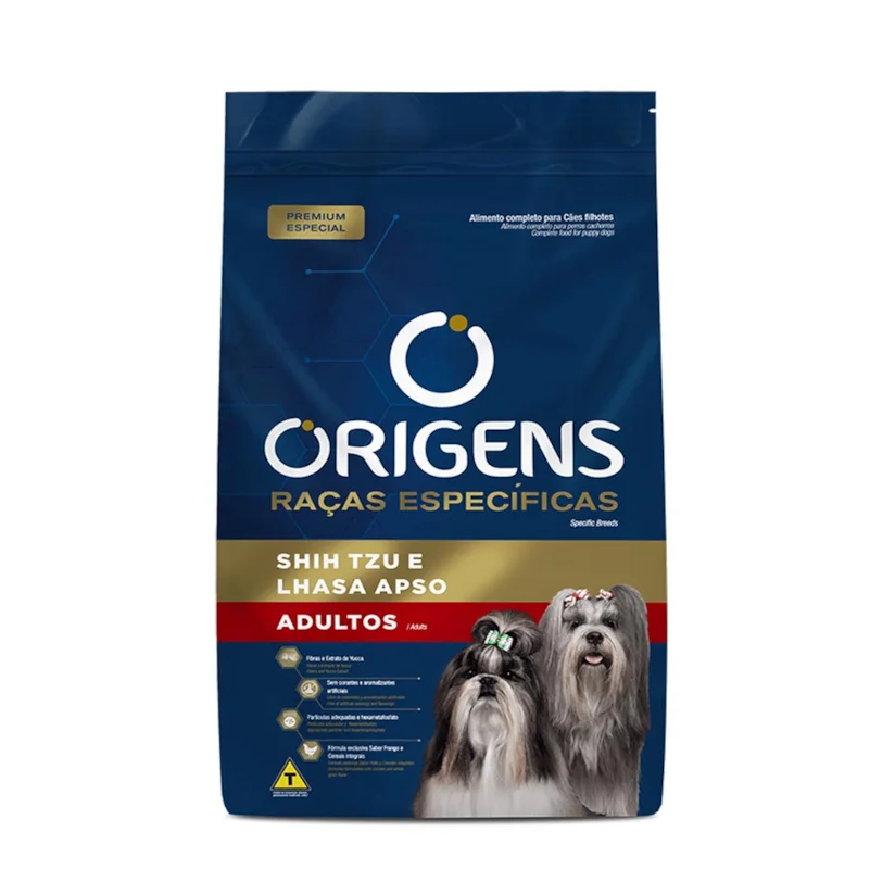 Ração Origens Cães Adultos Shihtzu/Lhasa 10,1kg