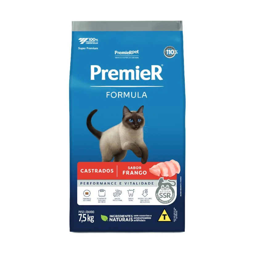 PremieR Formula Gatos Castrados Sabor Frango 7,5kg