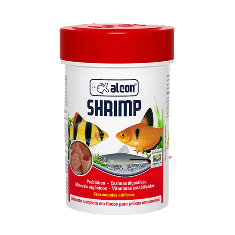 Ração Para Peixes Shrimp Flocos Alcon 50g