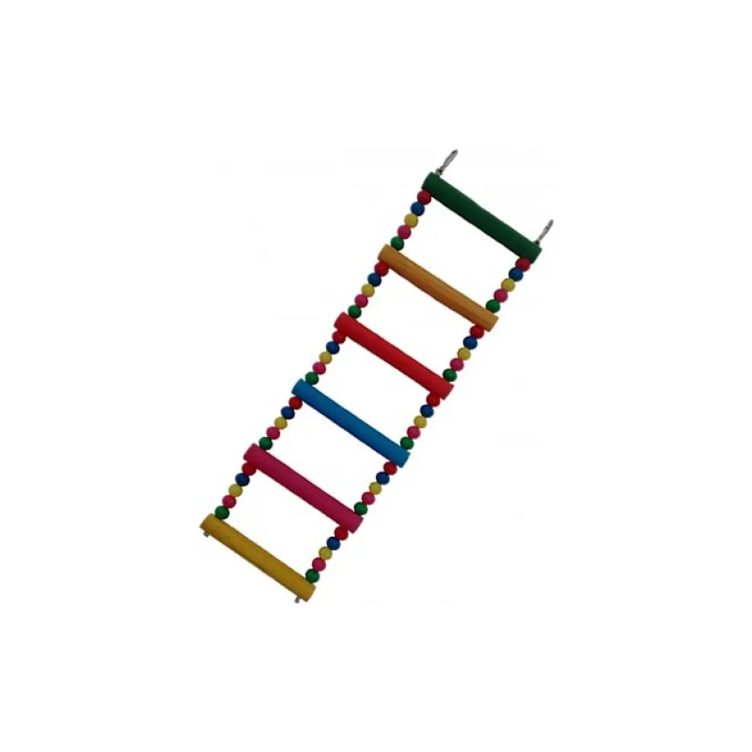 Brinquedo Para Pássaros Escada 3X1 Miçanga 6P Medio Tudo Pet
