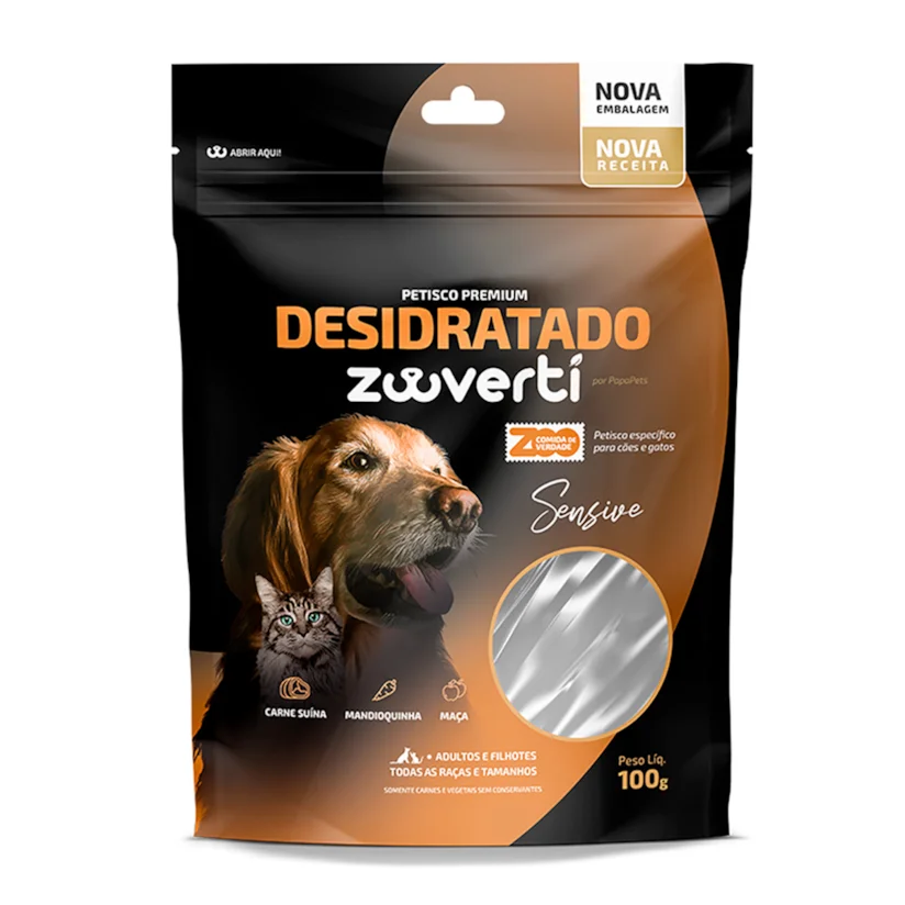 Snack Papapets Desidratado para Cães Sensive 100g