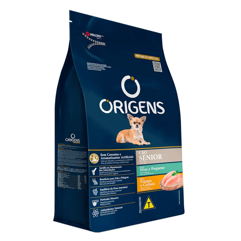 Ração Origens Cães Sênior Racas Mini e Pequenas 10,1kg