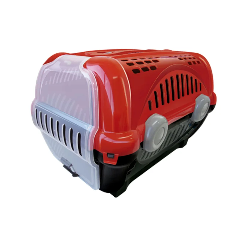 Caixa de Transporte Furacão Pet Luxo Vermelho N1