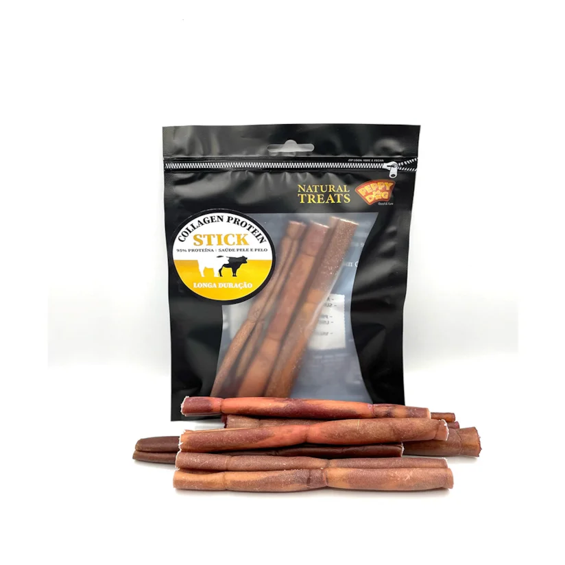 Petisco Collagen Protein Stick Peppy Dog Natural para Cães
